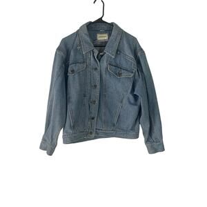 Robert Comstock Vintage 80s Men's Size Large Denim Button‎ Trucker Jacket